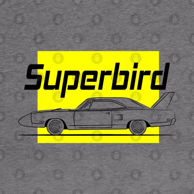 Racing Super Bird Yellow Vintage by GoldenTuners